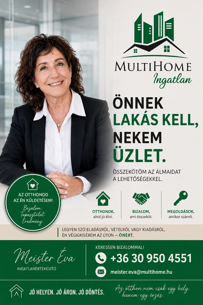 Meister Éva – helyi ingatlanos, ingatlanközvetítő, ingatlanszakértő, Budapest IX. kerület
